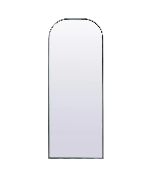 Elegant Metal Frame Arch Full Length Mirror 28X74 In. in Silver MR1B2874SIL