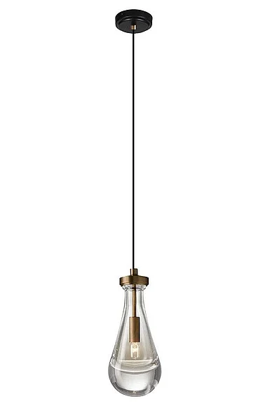 Vinci Lighting Loft Pendants in Aged Brass C88801-AB/BK