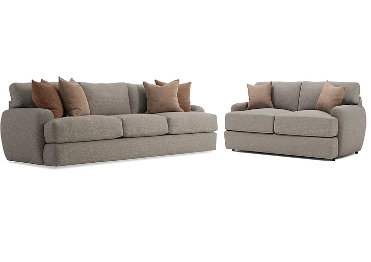 Bernhardt Living Cameron 2pc Living Room Set in Beige/Tan