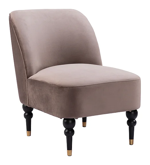 Zuo Modern Bintulu Accent Chair Taupe 109983