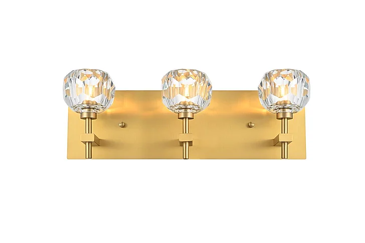 Elegant Graham 3 Light Wall Sconce in Gold 3509W18G
