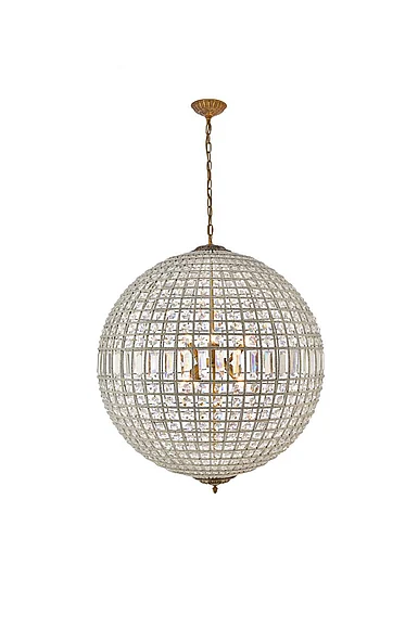 Elegant Olivia 8 Light French Gold Chandelier Clear Royal Cut Crystal 1205G36FG/RC
