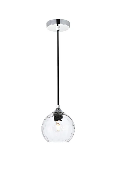 Elegant Cashel 6 In. Chrome Pendant LD2280C