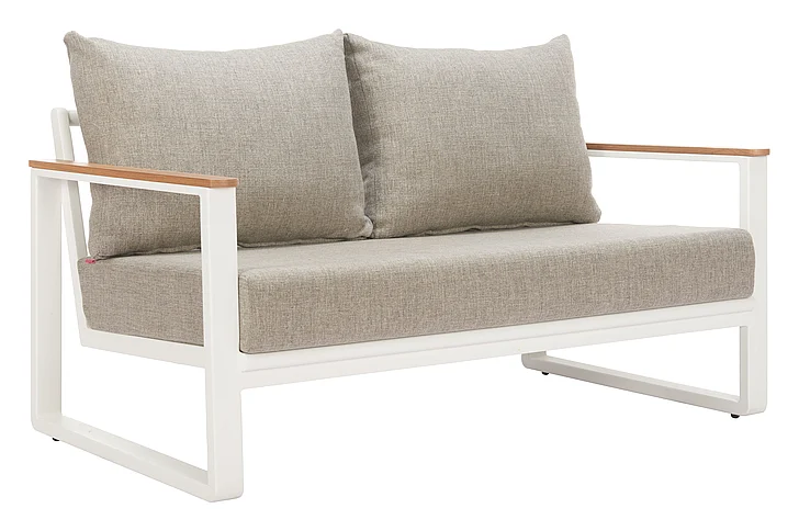 Zuo Modern Welt Sofa Taupe & White 704112
