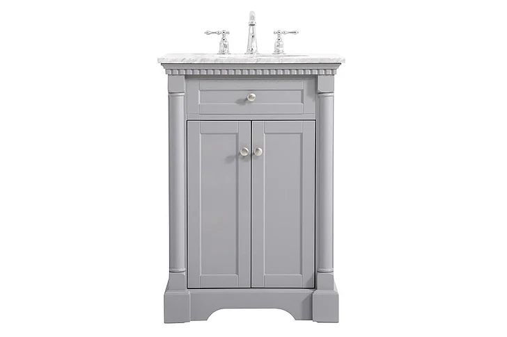 Elegant 24 In. Single Bathroom Vanity in Grey VF53024GR