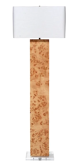Jamie Young Jamie Young Parallel Burl Wood Floor Lamp 1PARALL-FLNA