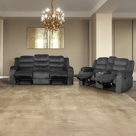 New Classic Willow 2pc Living Room Set in Gray