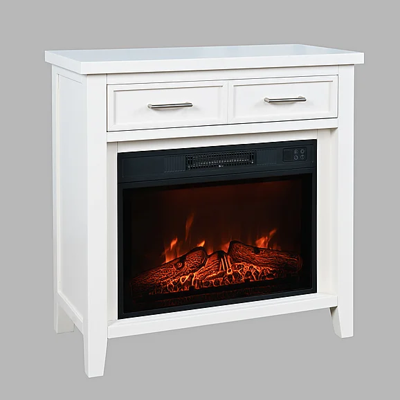 Jofran Urban Icon 32" Fireplace in White 2000-FP32