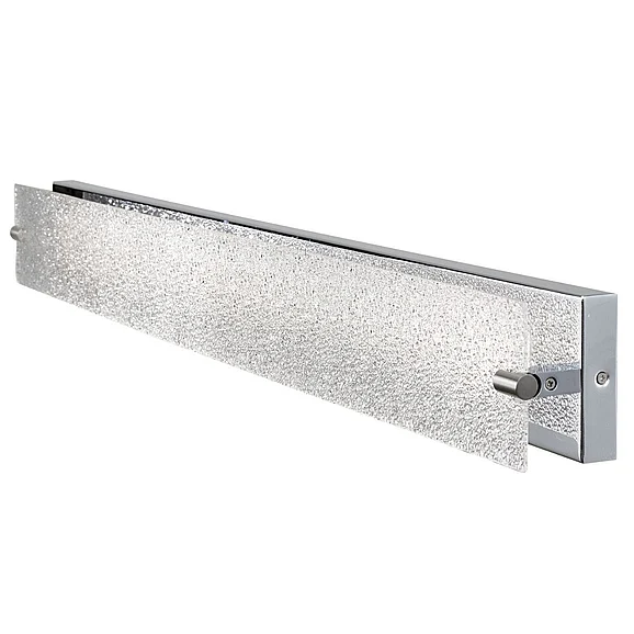 Abra Flat Panel Water Glass LED Vanity in Brushed Nickel 20005WV-BN-Blaze