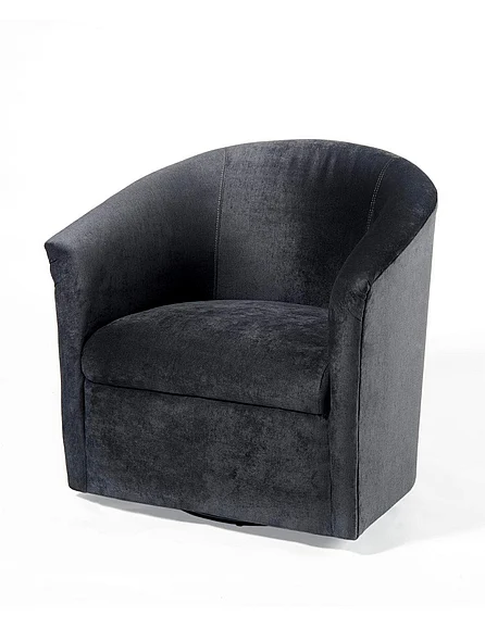 Comfort Pointe Elizabeth Charcoal Swivel Chair 2001-02