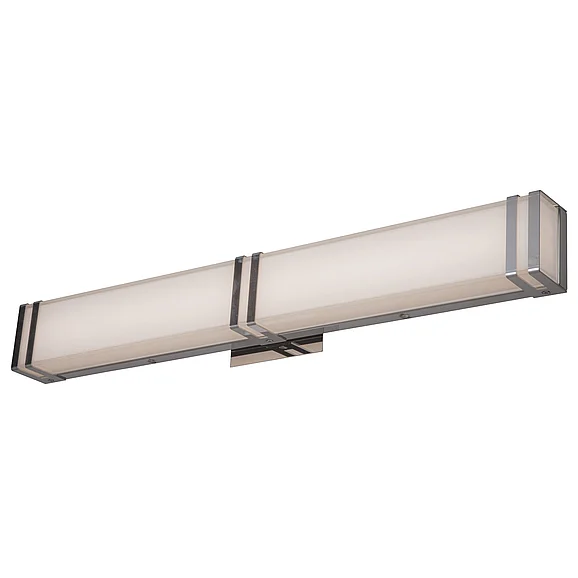 Abra Miter Glass Vanity with Chrome Brackets in Chrome 20015WV-CH-Cosmo