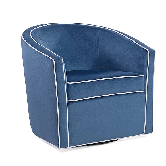 Comfort Pointe Keely Blue Swivel Chair 2002-04