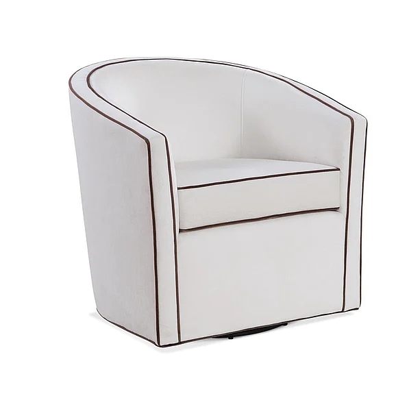 Comfort Pointe Keely Cream Swivel Chair 2002-06