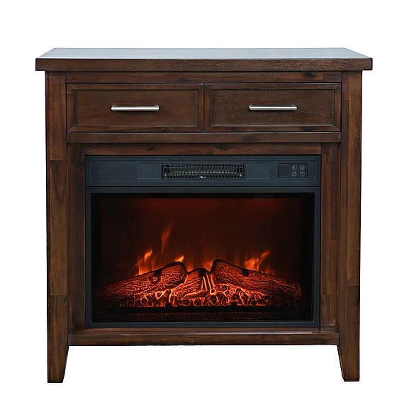 Jofran Urban Icon 32" Fireplace in Merlot Finish 2002-FP32