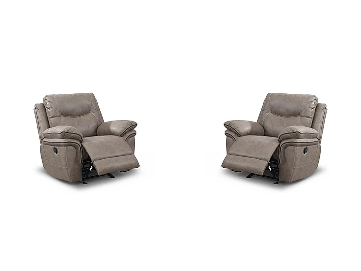 Steve Silver Isabella Manual Glider Recliner in Sand IS850CS (Set of 2)