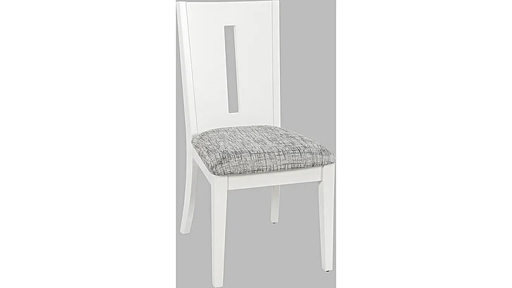 Jofran Urban Icon Slotback Chair in White 2003-390KD (Set of 2)