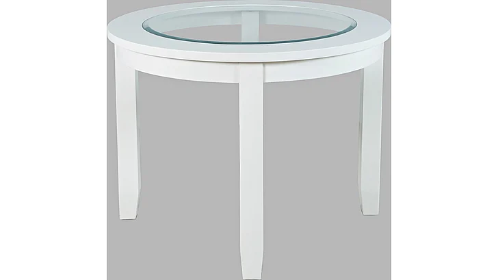 Jofran Urban Icon 42" Round Dining Table in White 2003-42
