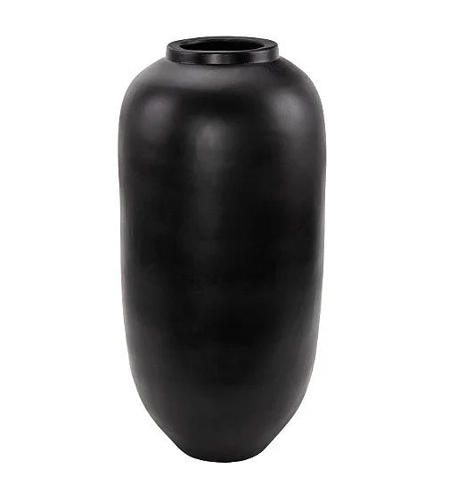 Uma Ceramic Floor Decorative Vase in Black 20034