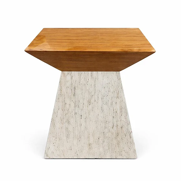 UMA Deco Marche Heritage Side/End/Accent Table in Orange 20036