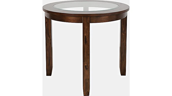 Jofran Urban Icon 42" Round Counter Height Dining Table in Merlot 2005-36