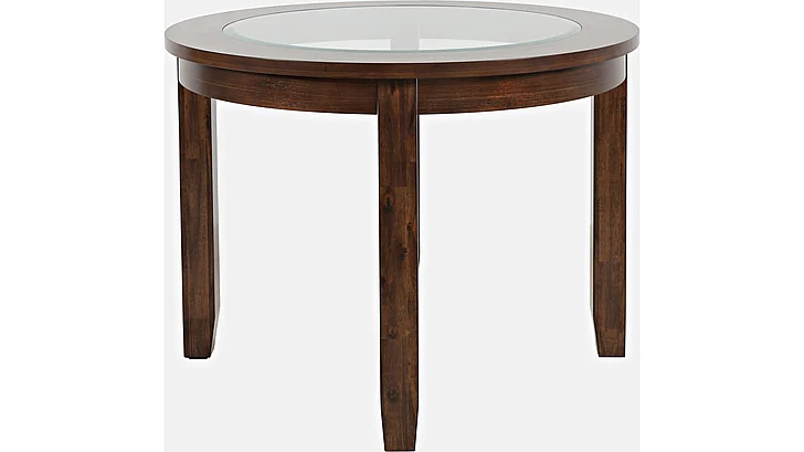 Jofran Urban Icon 42" Round Dining Table in Merlot 2005-42