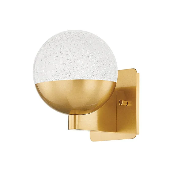 Hudson Valley Lighting Rochford Wall Sconce in Aged Brass 2008-AGB