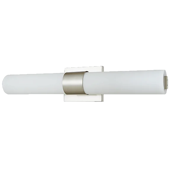 Abra Small Dual Cylinder Glass Vanity in Brushed Nickel 20098WV-BN-Turbo