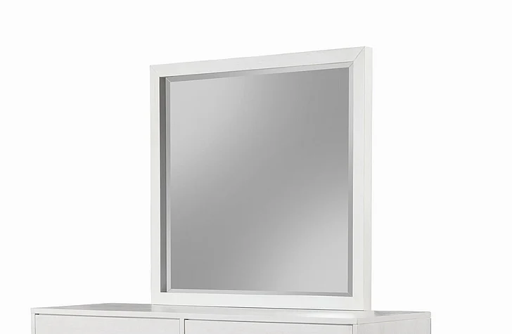 Alpine Furniture Madelyn Dresser Mirror in White 2010-06