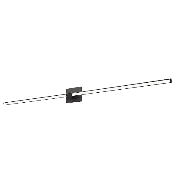 Abra 58" Pivoting Arm Vanity Bar in Black 20142WV-BL-Epee