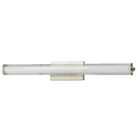 Abra Medium Fluted Clear Glass Vanity in Brushed Nickel 20161WV-BN-Macie