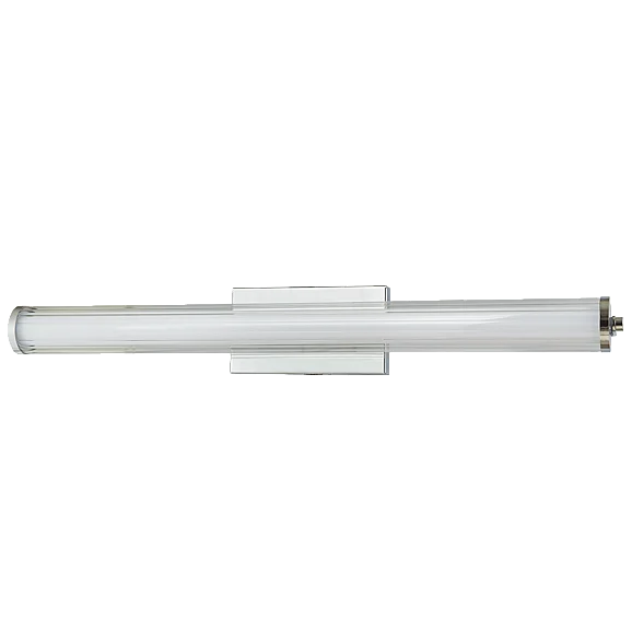 Abra Medium Fluted Clear Glass Vanity in Chrome 20161WV-CH-Macie