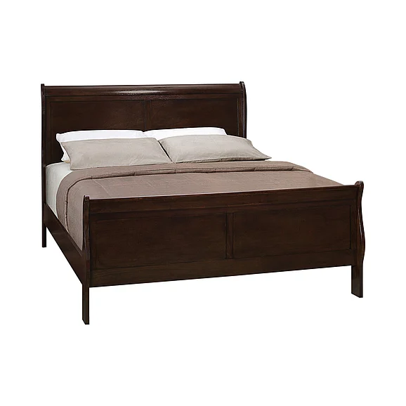 Coaster Louis Philippe Queen Sleigh Bed in Cappuccino 202411Q
