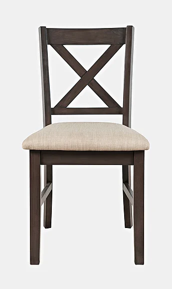 Jofran Hobson X-Back Chair in Grey 2025-340GRKD