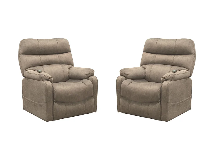 Catnapper Buckley Power Lift Recliner in Portabella 4864 (Set of 2)