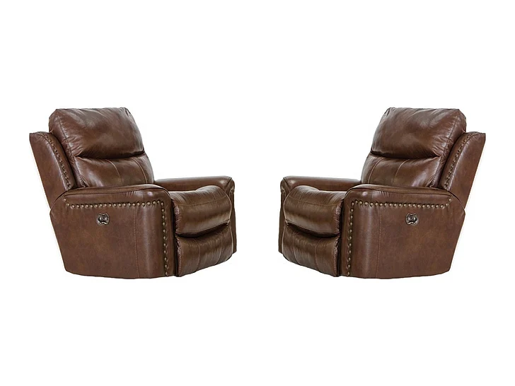 Catnapper Ceretti Power Wall Hugger Recliner in Brown 6488-04/1269-59/3069-59 (Set of 2)