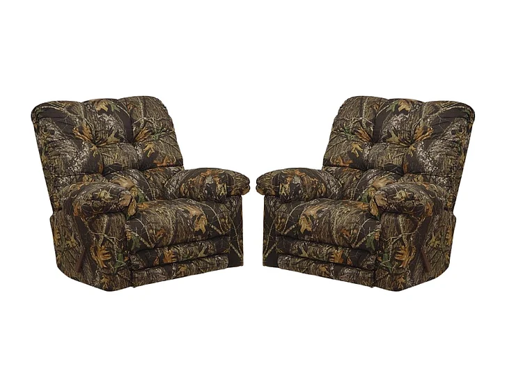 Catnapper Cloud Nine Chaise Rocker Recliner in Mossy Oak Camo 4659-2 Off (Set of 2)