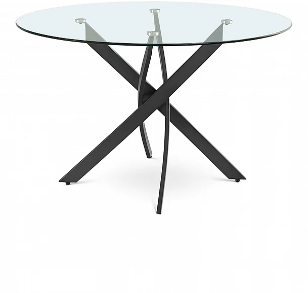 Meridian Xander Round 48" Dining Table in Matte Black 986-T