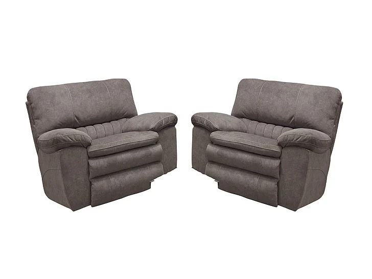 Catnapper Reyes Power Lay Flat Recliner in Graphite 62400-7 (Set of 2)