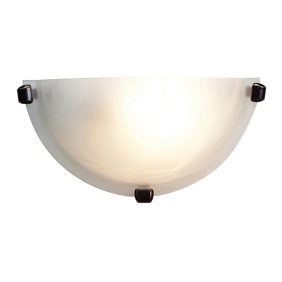 Access Lighting Mona 1 Light Wall Sconce in Oil Rubbed Bronze/Alabaster 20417-ORB/ALB