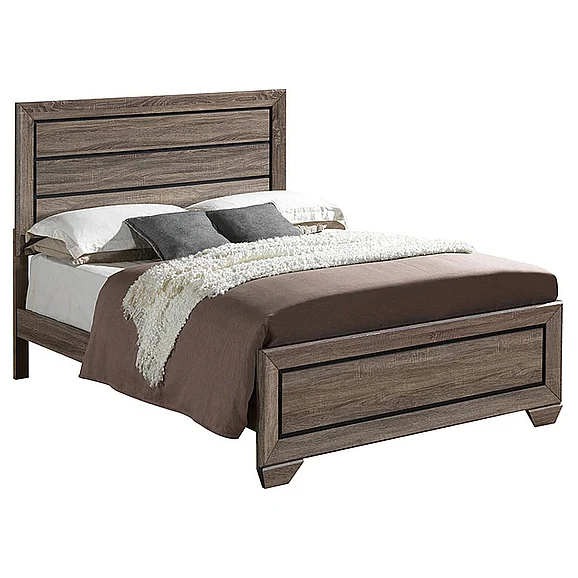 Coaster Furniture Kauffman Queen Panel Bed in Washed Taupe