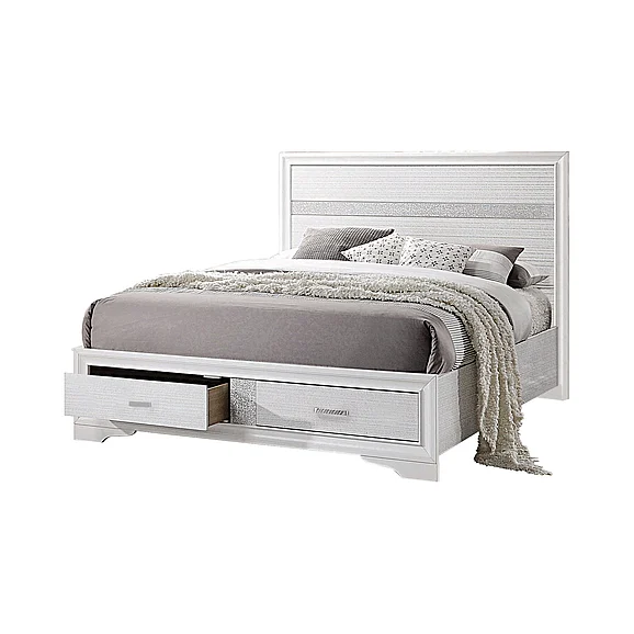 Coaster Furniture Miranda Eastern King Storage Bed in White
