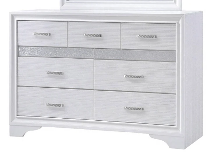 Coaster Furniture Miranda 7 Drawer Dresser in White