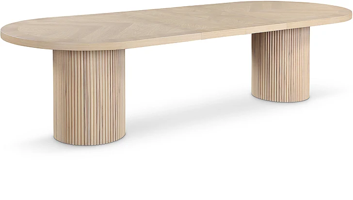 Meridian Belinda Oak Dining Table in Natural White Oak Finish 725Oak-T