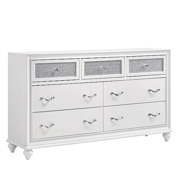 Coaster Barzini 7-Drawer Dresser in White 205893