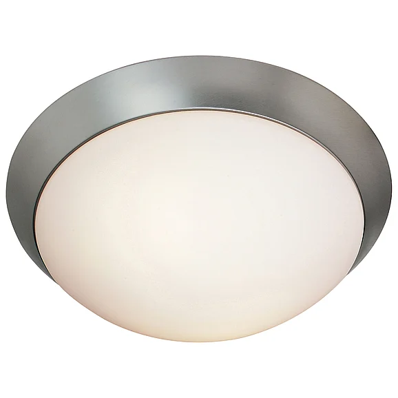 Access Lighting Cobalt LED Flush Mount in Brushed Steel/Opal 20624LEDDLP-BS/OPL