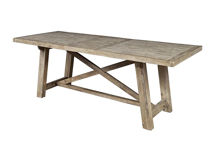 Alpine Furniture Newberry Extension Dining Table in Weathered Natural 2068-01