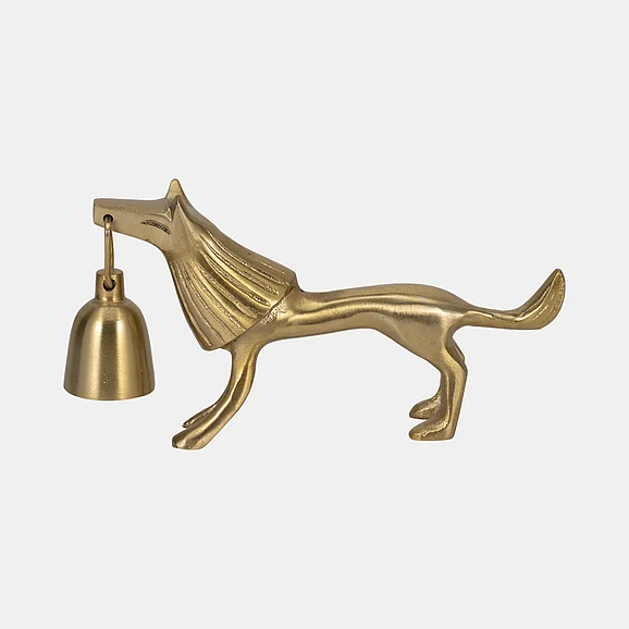 Sagebrook Home 9" Lion Candle Snuffer, Gold 20682