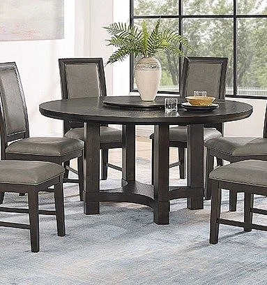 Crown Mark Jeffries Round Table with Lazy Susan 2070T-60