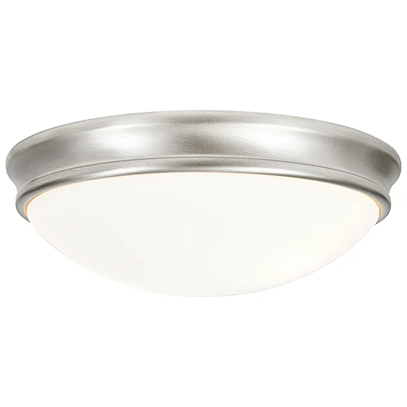 Access Lighting Atom Flush Mount in Brushed Steel/Opal 20724-BS/OPL