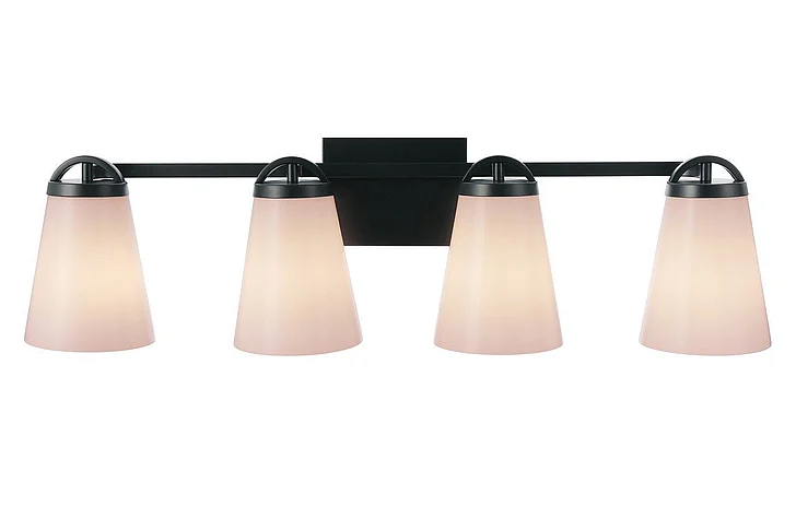Craftmade Zane 4 Light Vanity in Flat Black 20732FB4